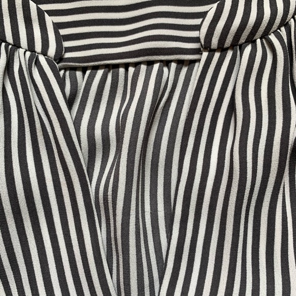 LOFT Grey & White Stripe Tunic Shell - xs - Picture 4 of 6